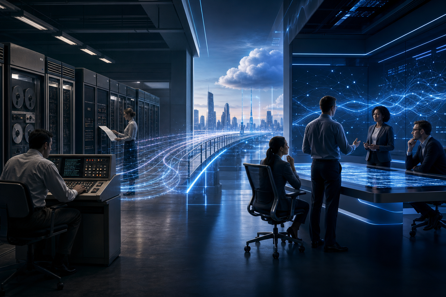 Legacy mainframe environment transitioning into modern cloud security operations